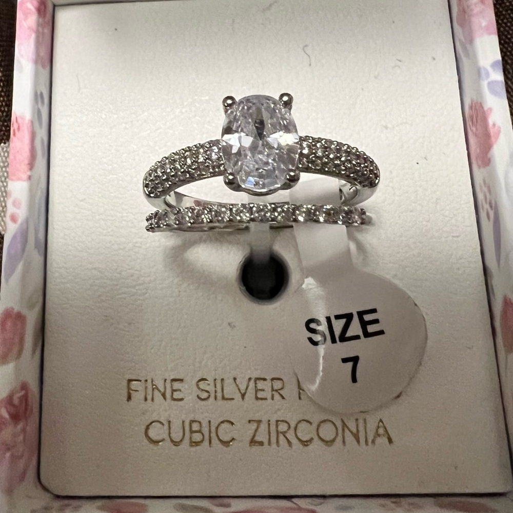 Oval CZ Ring